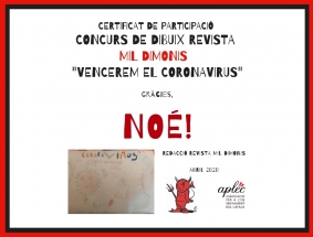 Vencerem el Coronavirus! Concurs de dibuix