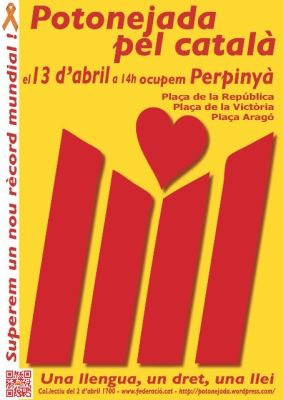 POTONEJADA per la llengua catalana a Perpinyà!